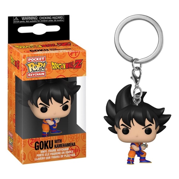 Dragon Ball Z Goku with Kamehameha Pocket Pop! Key Chain: - Picture 1 of 5